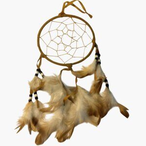 Lakota Sioux Dreamcatcher Handcrafted Feathers Beads Dream Catcher